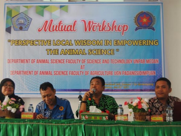 Workshop Kolaborasi Prodi Peternakan UGN Padangsidimpuan dengan Prodi Peternakan UNPAB Medan; Potensi Kearifan Lokal dalam Sektor Peternakan