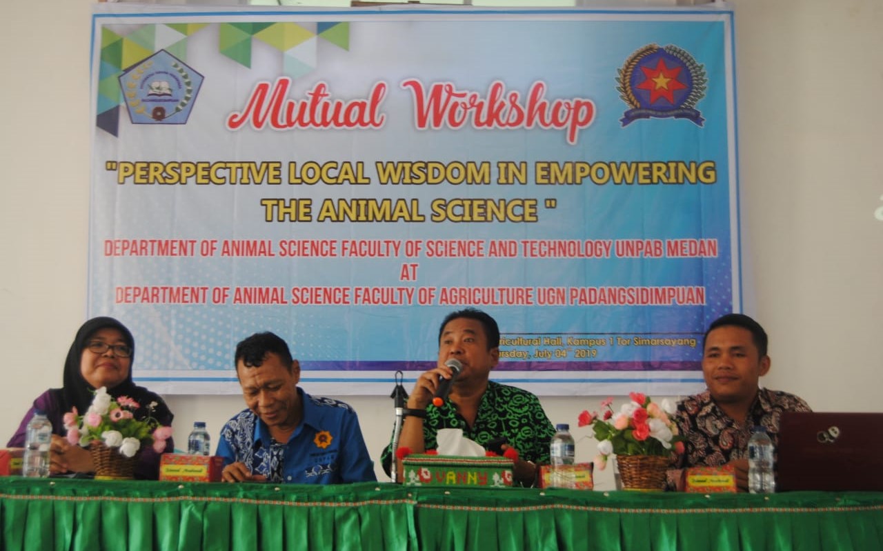 Workshop Kolaborasi Prodi Peternakan UGN Padangsidimpuan dengan Prodi Peternakan UNPAB Medan; Potensi Kearifan Lokal dalam Sektor Peternakan